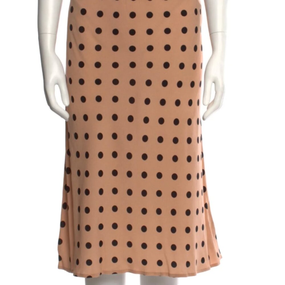 Reformation Polka Dot Midi Skirt